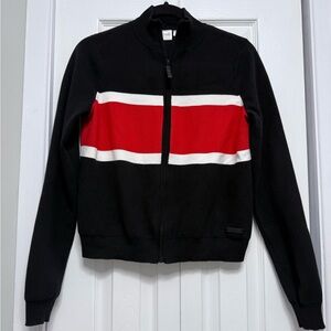 Twik Ribbed Knit Zip-Up Sweater